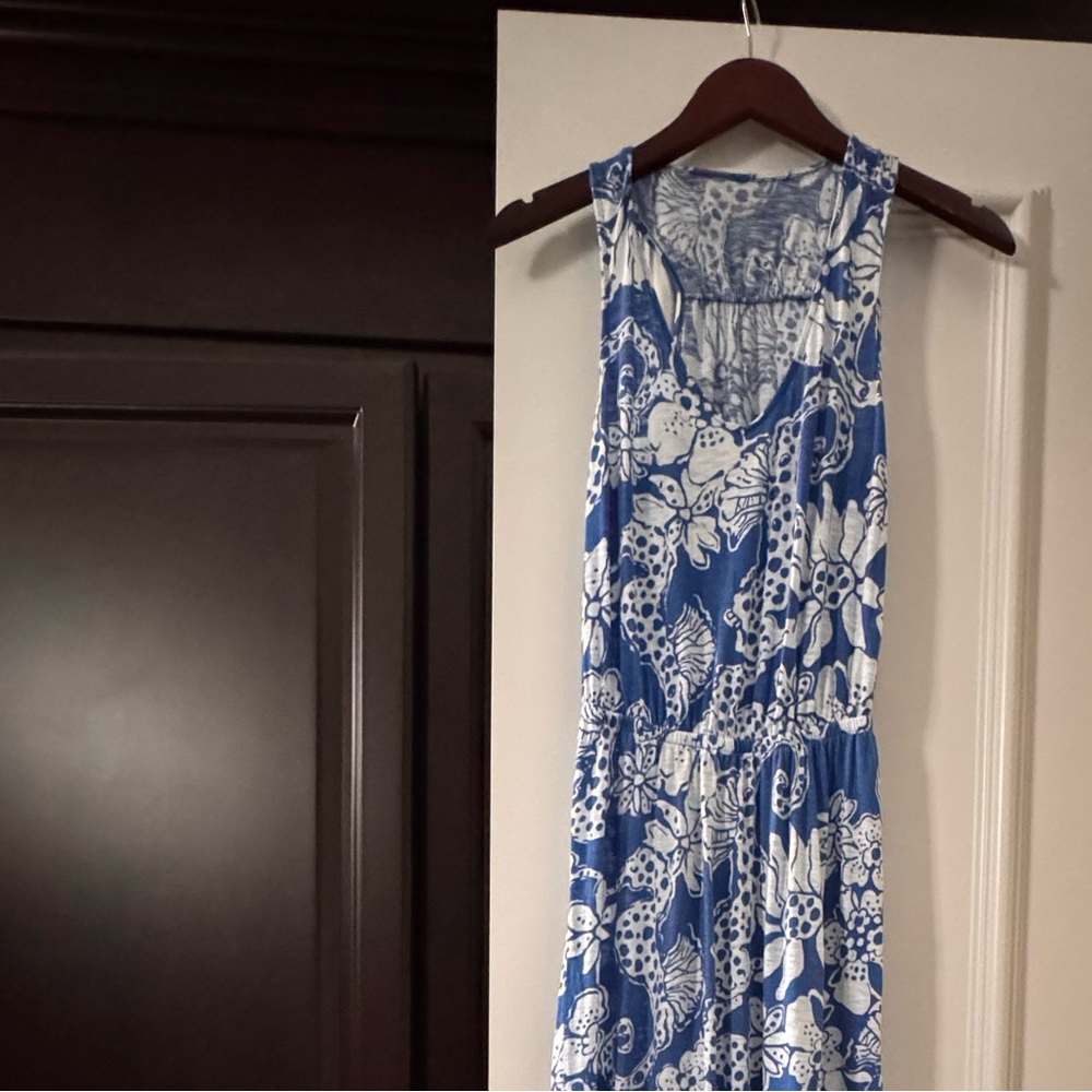 Lilly Pulitzer Navy and Cream Floral Dress